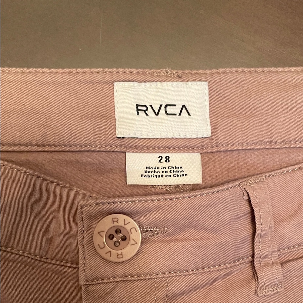 RVCA Women's Beige Cargo Shorts - Picture 2 of 6